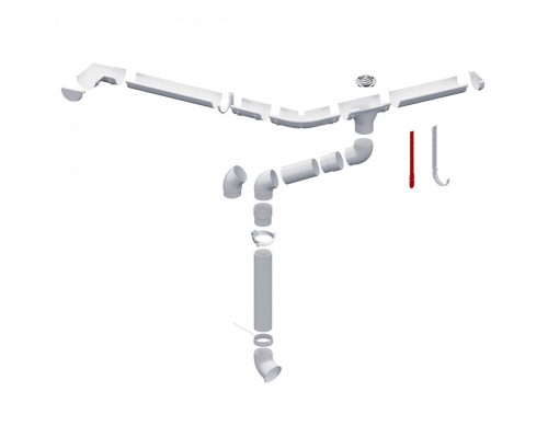 Купить Удлинитель кронштейна металлический Альта-Профиль Элит Белый - Альта-Профиль