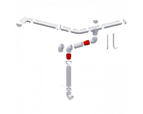 Купить Муфта трубы соединительная ПВХ Альта-Профиль Элит Белая 95 мм - Альта-Профиль