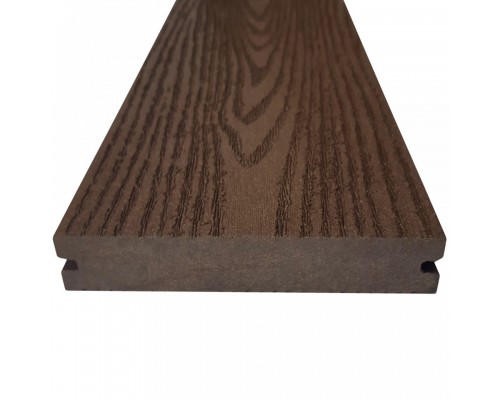 Купить Террасная доска полнотелая из ДПК Эко Лайф Шоколад 3000х135х20 мм - Эко Лайф