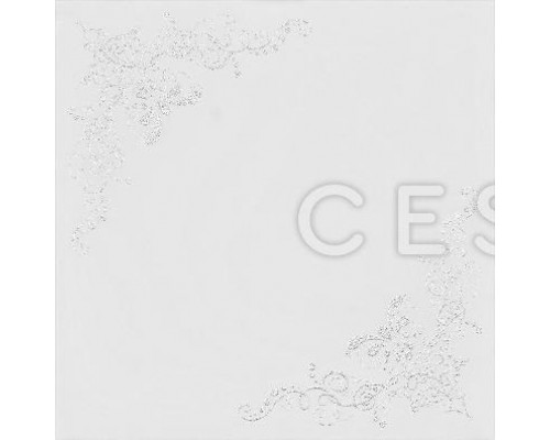 Купить Кассета 300х300мм Cesal 047 Серебряное кружево со скрытой подвесной системой - Cesal «Цесал»
