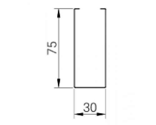 Купить Рейка кубообразная Cesal Art AR С 30/75 3306 белая матовая 30х75 мм Низкая стоимость. Гарантия