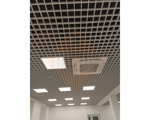 Грильято 100x100x40 мм  белый матовый