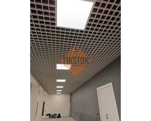 Грильято 100x100x40 мм  белый матовый