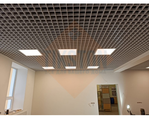 Грильято 100x100x40 мм  белый матовый