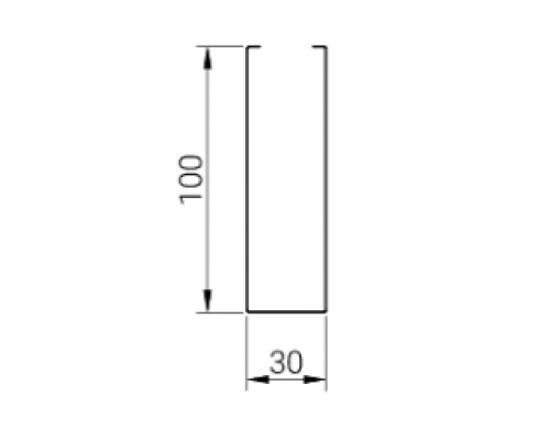 Купить Рейка кубообразная Cesal Art AR С 30/100 3306 белая матовая 30х100 мм Низкая стоимость. Гарантия