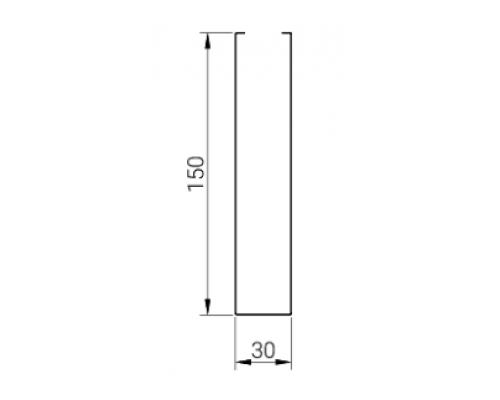 Купить Рейка кубообразная Cesal Art AR С 30/150 3306 белая матовая 30х150 мм Низкая стоимость. Гарантия