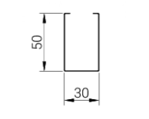 Купить Рейка кубообразная Cesal Art AR С 30/50 3306 белая матовая 30х50 мм Низкая стоимость. Гарантия