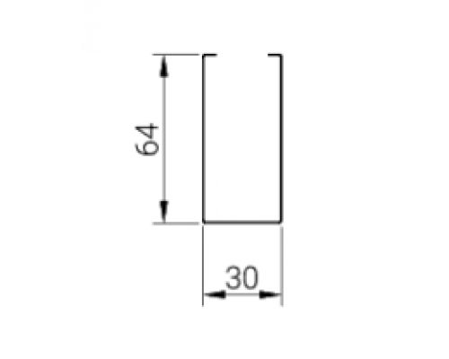 Купить Рейка кубообразная Cesal Art AR С 30/64 3306 белая матовая 30х64 мм Низкая стоимость. Гарантия
