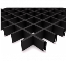 Потолок грильято Classic ( Черный) 100x100x40 мм