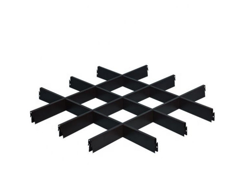 Купить Потолок грильято Classic ( Черный) 150x150x40 мм 