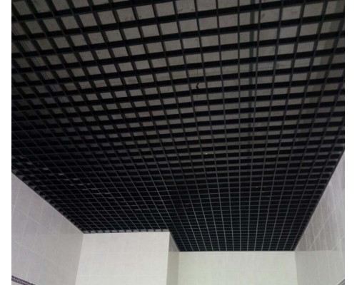 Купить Потолок грильято Classic ( Черный) 100x100x40 мм 
