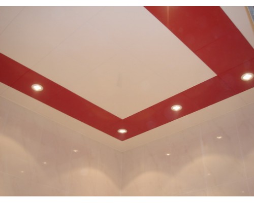 Купить Кассета 300х300мм Cesal 002B Бордо со скрытой подвесной системой - Cesal «Цесал»