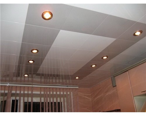 Купить Кассета 300х300мм Cesal С02 Металлик серебристый со скрытой подвесной системой - Cesal «Цесал»