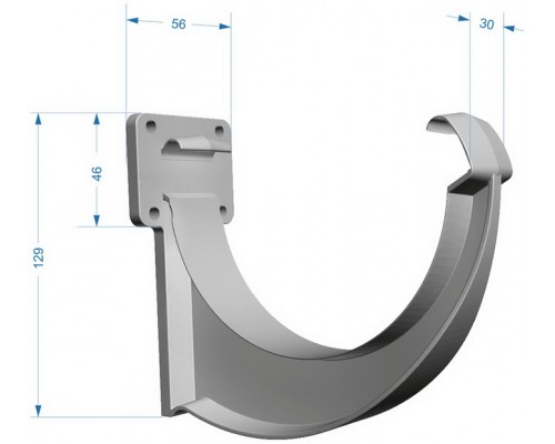 Купить Кронштейн желоба Docke Lux Белый Пломбир - Дёке «Docke»