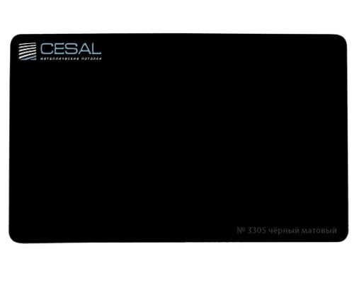 Купить Реечный потолок Cesal S-100 3305 Черная матовая 3м - Cesal «Цесал»