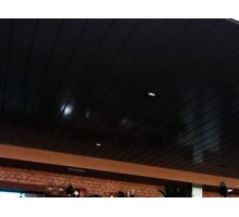 Реечный потолок Cesal S-100 3305 Черная матовая 4м