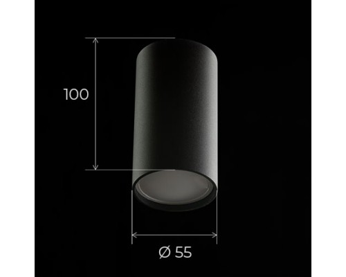 Купить Накладной светильник для натяжных потолков GU10 2101 BK 