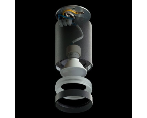 Купить Накладной светильник для натяжных потолков GU10 2106 BK 