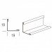 Купить Угол 19х19 мм Белый стальной -