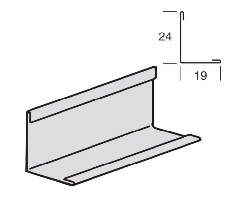 Купить Угол 19х24 мм Албес Белый - Albes «Албес»