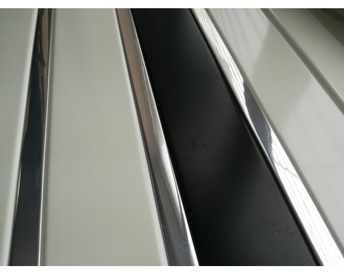 Купить Вставка S-25 Cesal А08 Хром Люкс для реечного потолка S-дизайна, 4м - Cesal «Цесал»