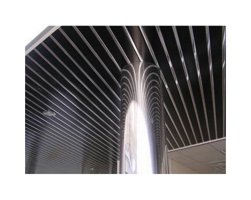 Купить Вставка S-25 Cesal А08 Хром Люкс для реечного потолка S-дизайна, 3м - Cesal «Цесал»