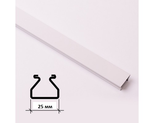 Купить Вставка A25AS Албес Белый жемчуг для реечного потолка S-дизайна, 3м - Albes «Албес»