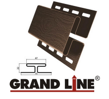 Н-профиль Grand Line Коричневый 3м