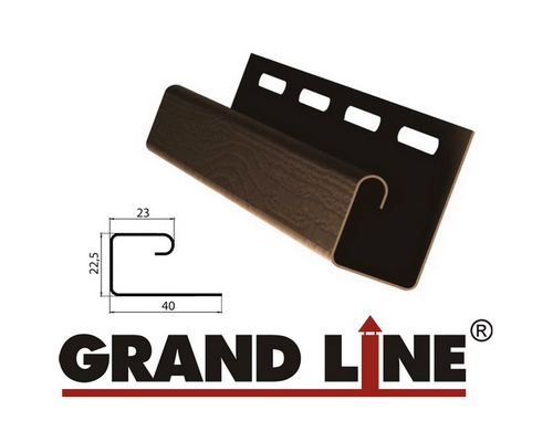 Купить J-профиль Grand Line Коричневый - Grand Line