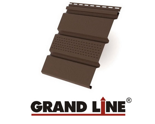 Купить Софит Grand Line America T4 Коричневый с центральной перфорацией 3х0,305м - Grand Line
