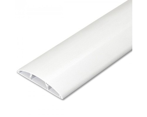 Купить Наличник пластиковый полукруглый с кабель-каналом Белый Нк70 Ideal - IDEAL «Идеал»