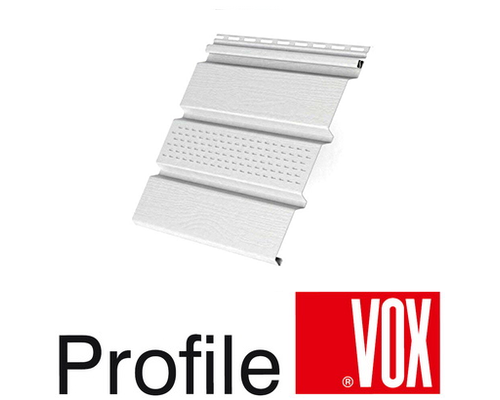 Купить Софит Vox Айдахо Белый с центральной перфорацией 3х0,3м - Vox