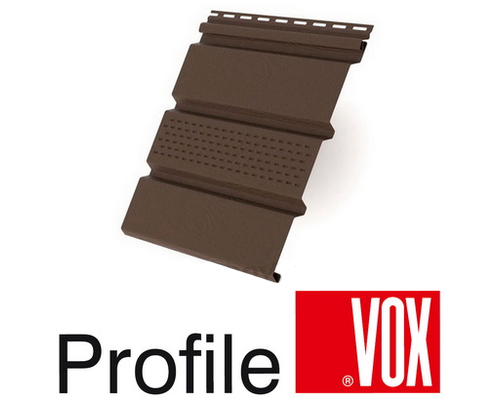 Купить Софит Vox Айдахо Коричневый с центральной перфорацией 3х0,3м - Vox
