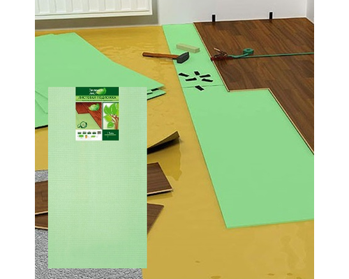Купить Листовая подложка 3мм SOLID / Зеленый лист из экструдированного пенополистирола - SOLID
